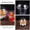20 Pcs Parfait Cups with Lid Lids Disposable Dessert Yogurt Containers Thickened Storage