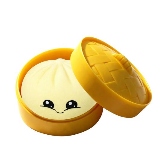 Смешной Баоцзы Антистресс Мялка Мультяшная Пельмешка Игрушка для Сжимания Мягкий Имитация Теста Игрушка-Антистресс Сенсорная Игрушка E