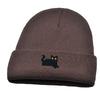 Cute Knit Beanies Embroidery Knit Cap Casual Embroidered Cat Knitted Hat  Winter