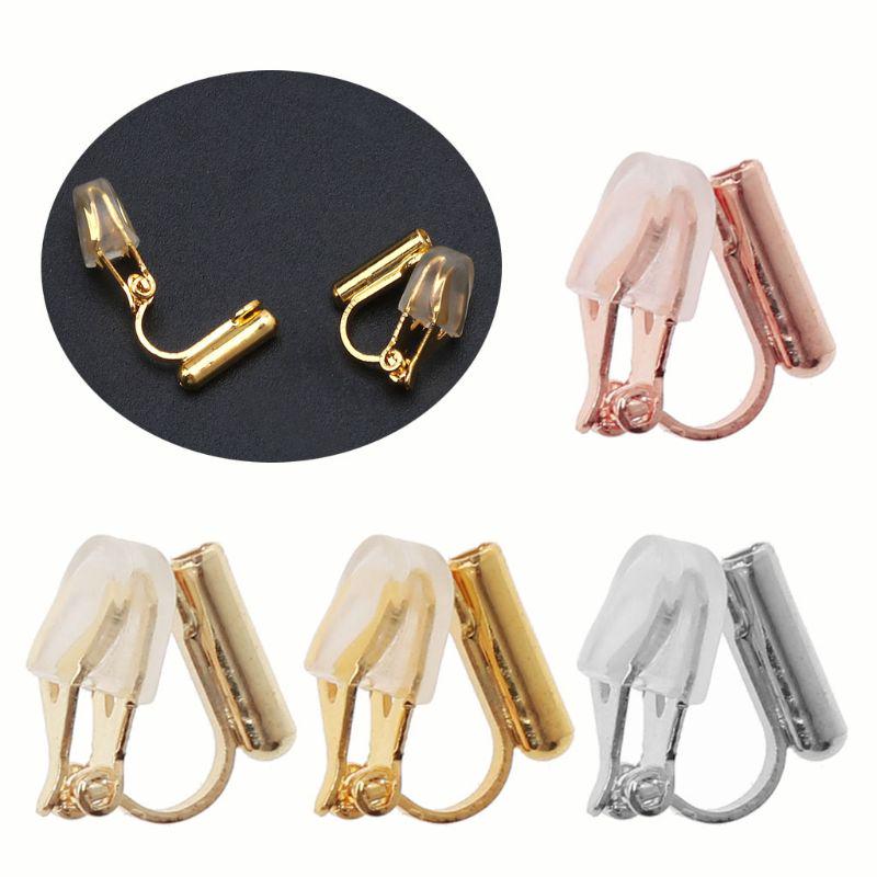 20x Clip-on Earrings Converter with Comfort Earring Pads DIY for Non-Pierced Ear