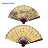 Traditional Ancient Fan Chinese Painting Chinese Style Fan Retro Folding Silk Fan  Gift