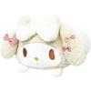 Hatayama Shoji Sanrio Nesoberi Cushion, White, Character Plush Cushion, Interior Decor, Cute, My Melody, Approximately 35cm Long