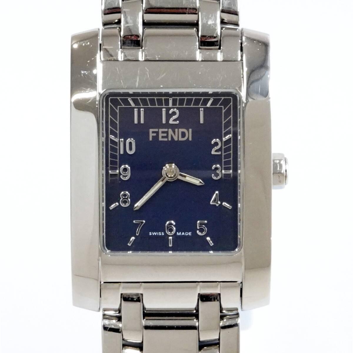 Used FENDI 7000L Ladies Quartz Navy Dial