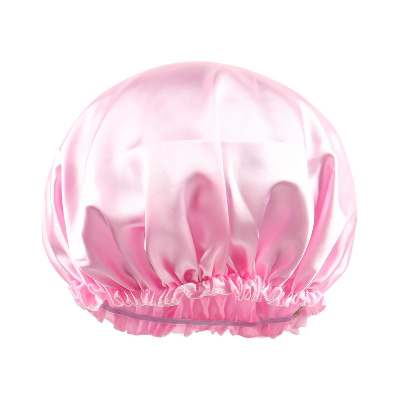 Satin Hair Caps Bonnets Elastic Band Adjust Headwear Curly Hair Cover Hat For Sleeping Women Dye the Hair Cap Styling Accessory
