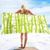 Bamboo Print Oversized Sand Free Beach Towel Women Summer Quick Dry Beach Towel Mens Microfiber Lightweight Travel Beach Towel