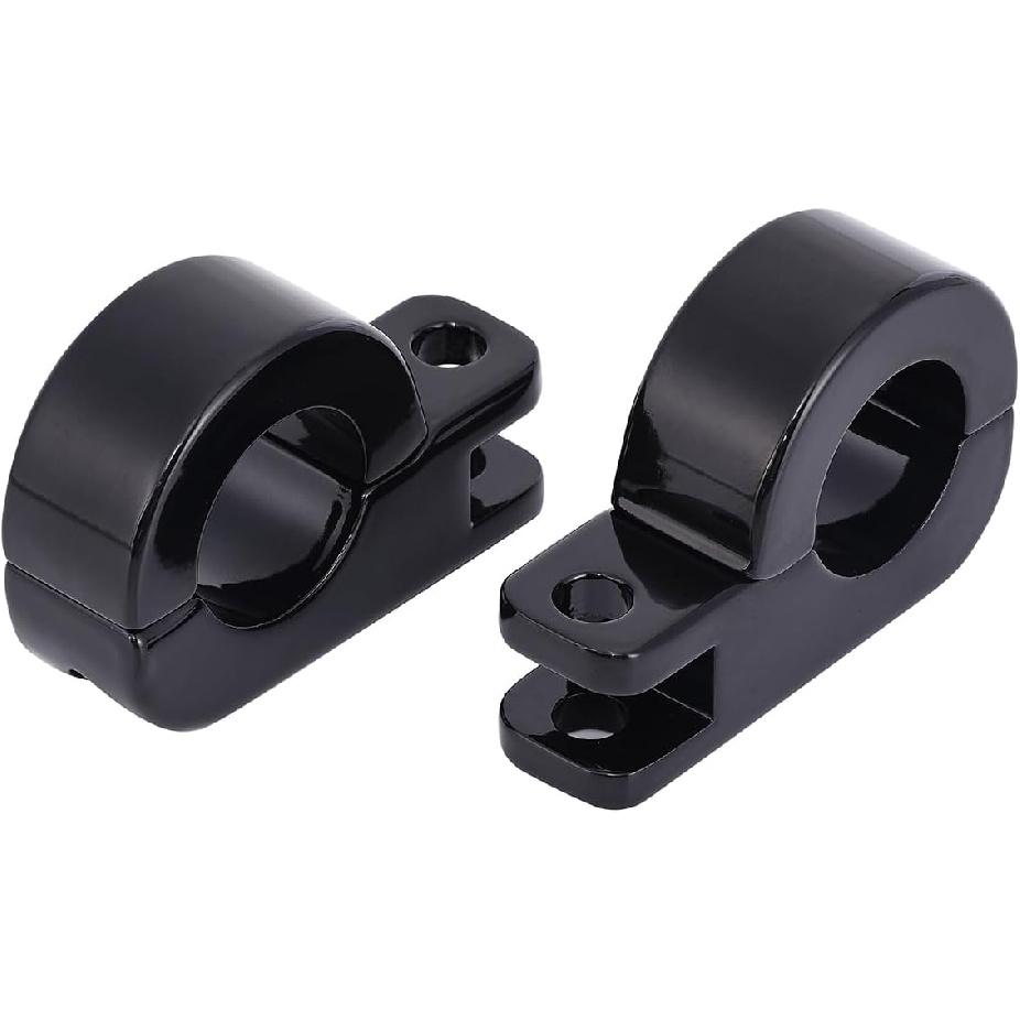 32mm 1 1/4" Highway Engine Guard Bar Highway Footpegs Mount Kit Fits For Harley Touring Road Electra Street Glide Road King Dyna Sportster (Gloss