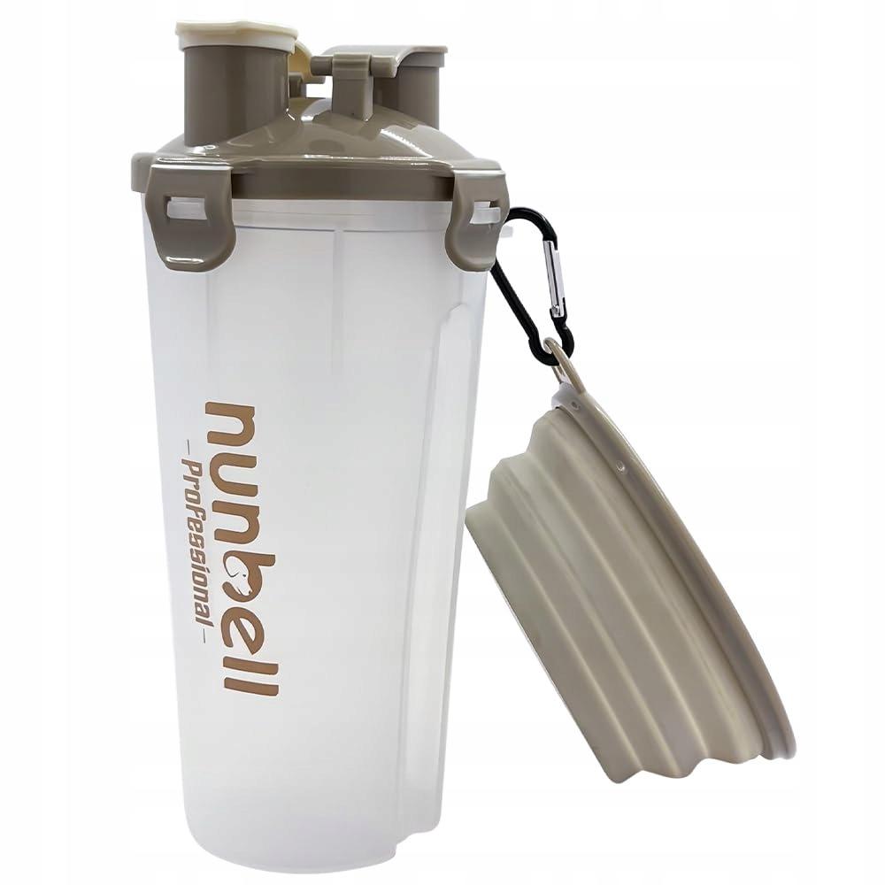 3-in-1 Travel Bottle for Dogs, Water and Food Container, Foldable Bowl