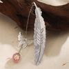 Exquisite Chinese-Style Feather Leaves Metal Bookmark Gift Box – Perfect for Teacher's Day & Birthdays
