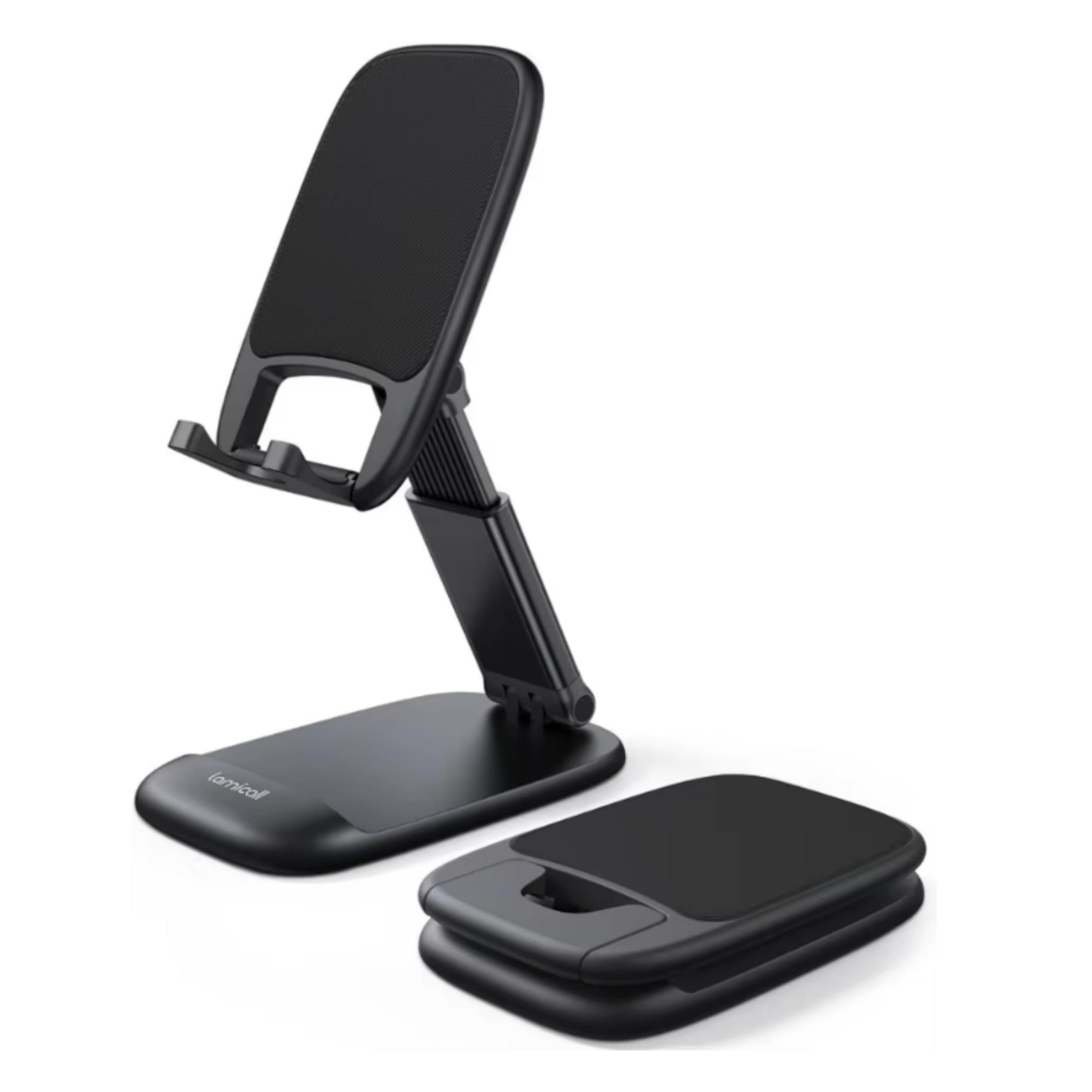 Hot Sale Portable and  Flexible Mobile Phone Holder for Desktop Phone Mount Lay Flat чёрный