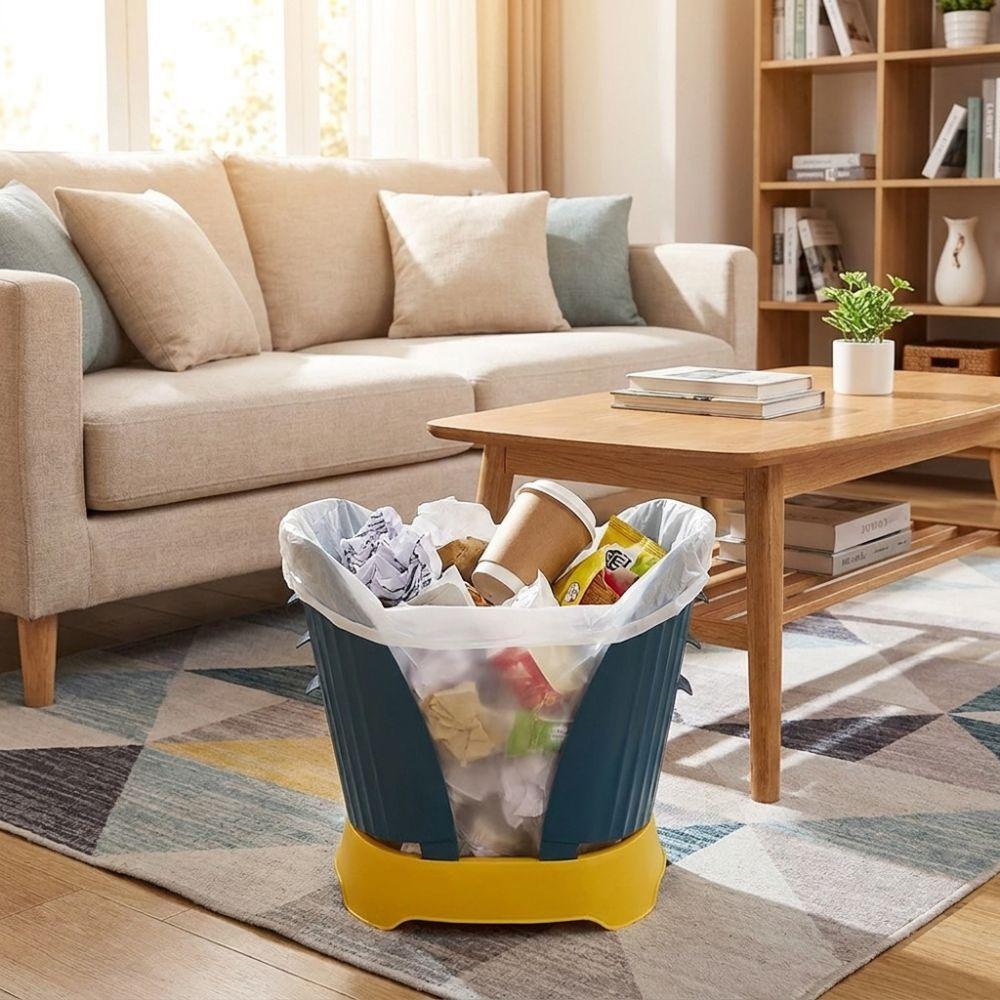 Space Saving Expandable Trash Can Plastic Trash Bin Trash Basket Collapsible Waste Basket Office