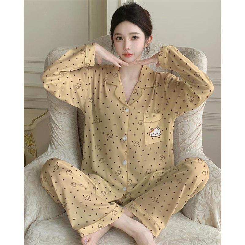 Women's Pajamas Set Pajamas 2-piece Set Airy Soft Casual Printed Pajamas