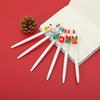 6-teiliges Gelschreiber-Set „Frohe Weihnachten“, Wunschgeschenk, 0,5 mm Kugelschreiber, schwarze Tinte zum Schreiben von Partyzubehör für die Schule