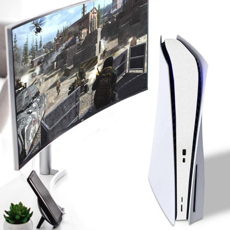 Skin Sticker Decoration Carbon Fiber Frosting Sticker Console Digital Disk Protector Faceplate for Shell for