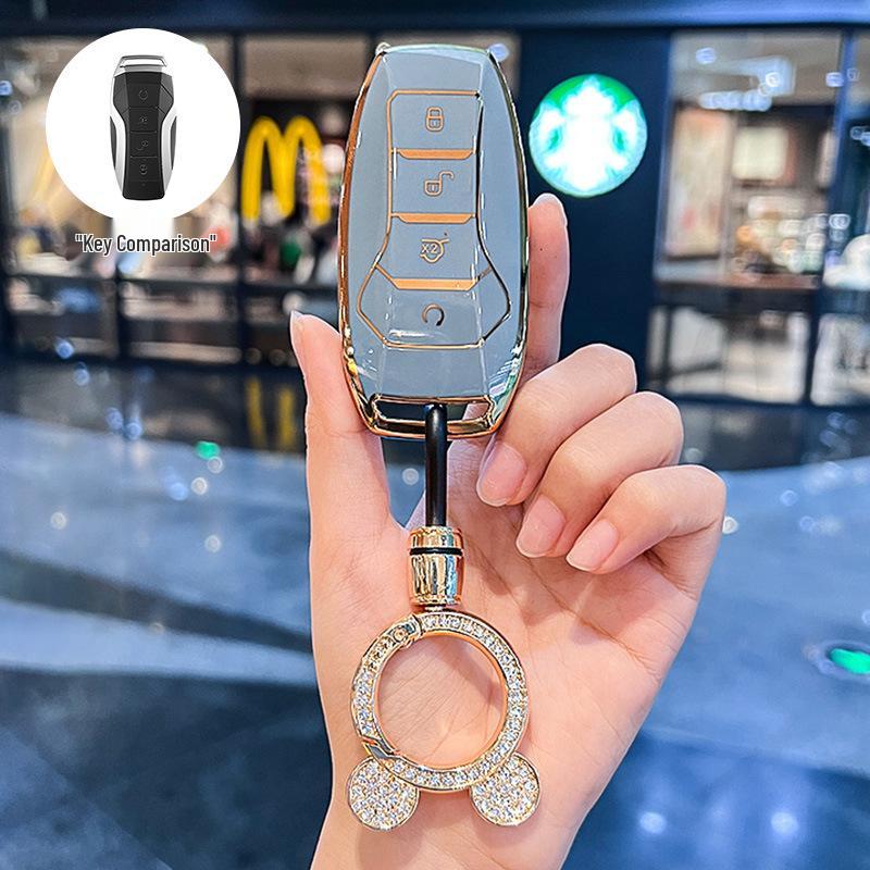 BYD Key Case for Song PLUS/Tang DM/E9 2019/Pro DMi - Female Key Shell & Buckle