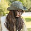 Mountain Range Embroidery Travel Hat Unisex Sunscreen Hats Fashion Fisherman Hat  Hiking