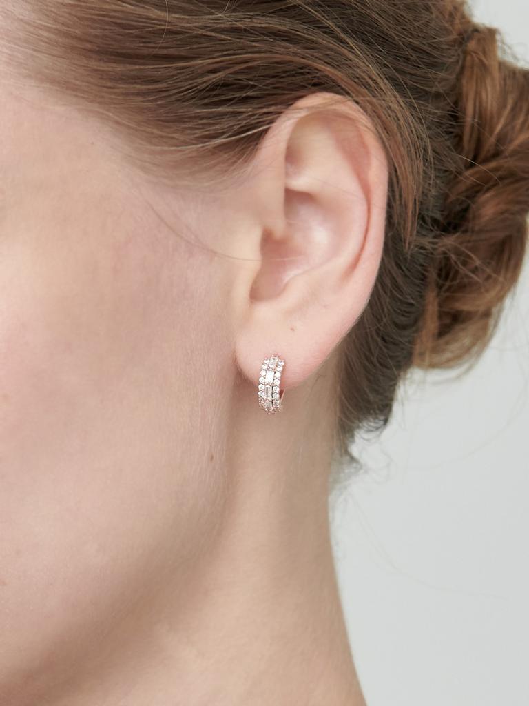 14K Shining One-Touch Earrings (Gold Filled) C24EGF119