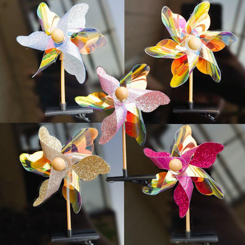 Colorful Laser Pinwheel Hair Clip - Perfect for Kids' Events and Gifts