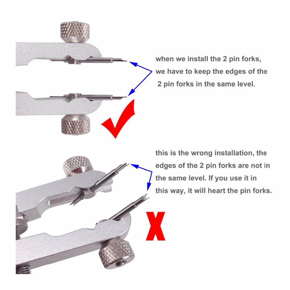 Watch Bracelet Pliers 6825 Standard of Spring Bar Remover Watch Bands Repair Removing Tool Set