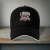 London United Kingdom Crest Baseball Cap Unisex Polyester Adjustable Casual Travel Hat