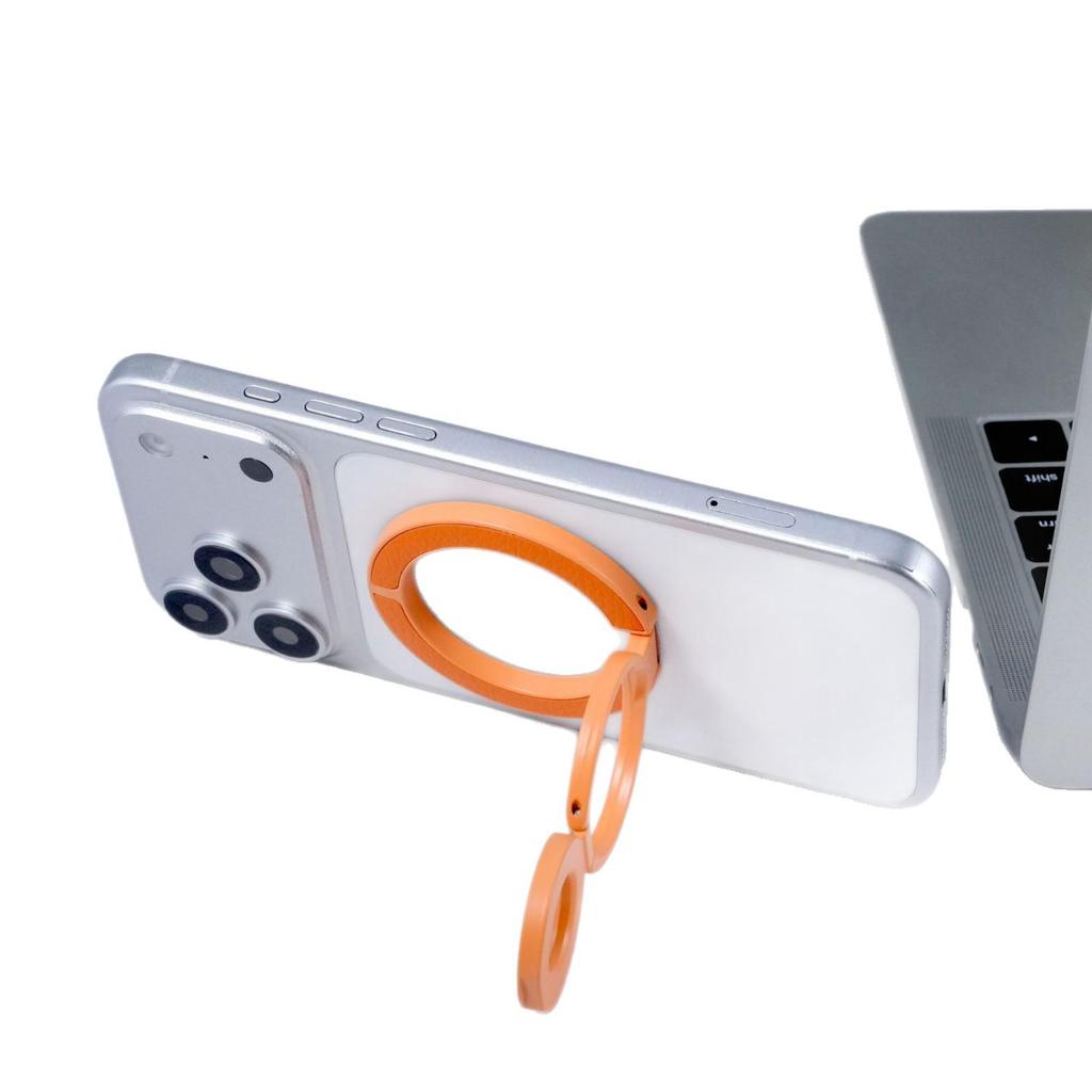 MagSafe Double-Sided Magnetic Leather Phone Stand & Foldable Finger Holder