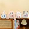 Cartoon Rabbit & Kitten Plush Backpack for Kids