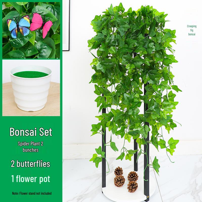 Potted Artificial Pothos Hanging Vine Greenery for Indoor Decoration