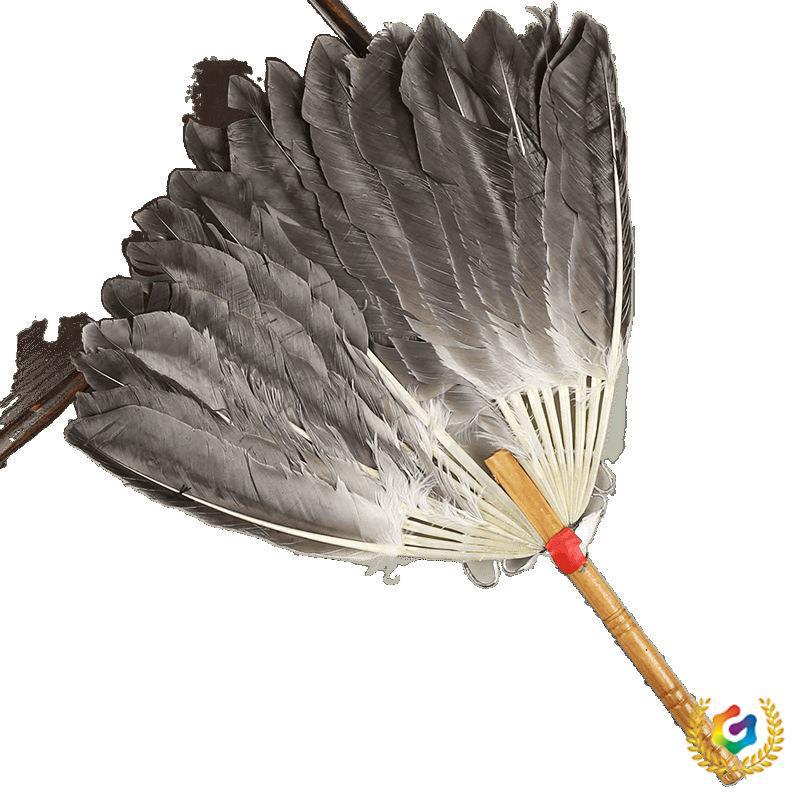 Handheld Goose Feather Fan for Summer - Classic Style for Children & Adults
