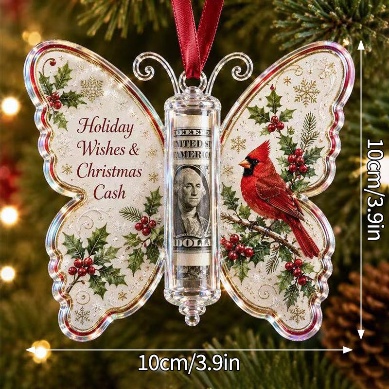 Christmas Cash Boxes Ornament Christmas Tree Money Holder Hanging Pendants Christmas New Year Money Gift Boxes Decorations