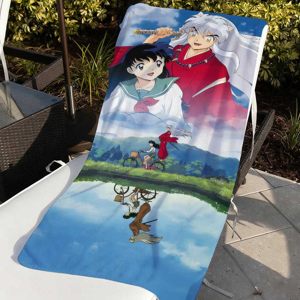Classic Anime I-Inuyasha Towel For Beaches Yoga Studios Gyms Hot Springs Swimming Pools And Picnics