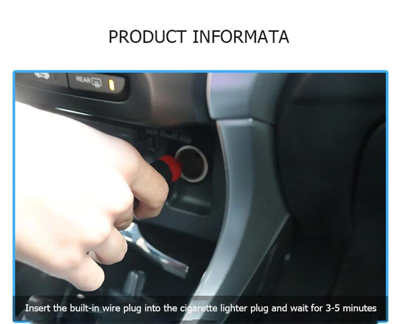 12V Winter Electric Heater Car Ice Scraper Windshield Glass Snow Shovel Removal Defrost Cleaning Tool Heat Snow Scraper