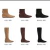 Cowhide Version~ Suede Square Head Medium Boots 2025 New Inner Retro Wide Tube Martin Boots Knight Boots Women's High Boots