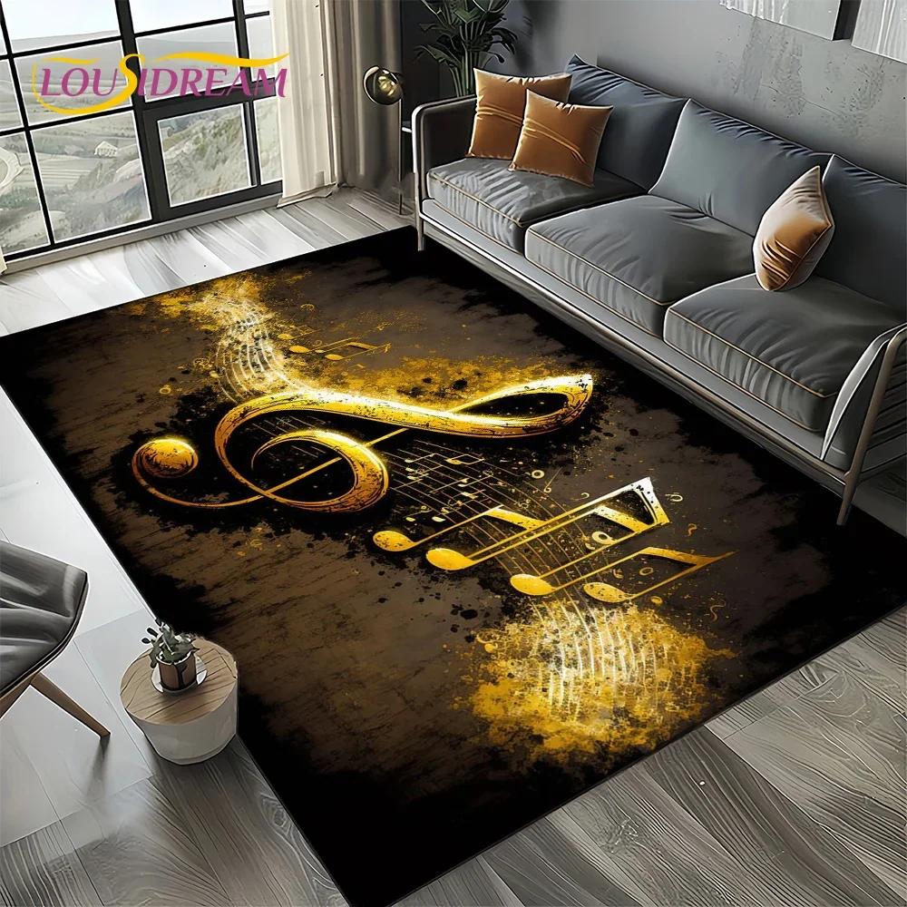 

Dream Note Music Colorful Musical Score Cartoon Carpet Rug for Living Room Bedroom Home Sofa Decoration,Kid Non-slip Floor Mat 40x60cm( 15x23in )