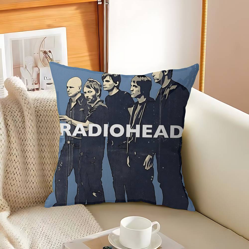 Hot Rock Music Band R-Radiohead Maple Design Cushion Cover Happy Autumn Harvest Decor Holiday Decorati Pillow Cover