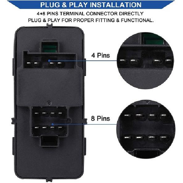 Main Window Switch Control For 2000-2005 Chevy Chevrolet Impala Buick Rendezvous