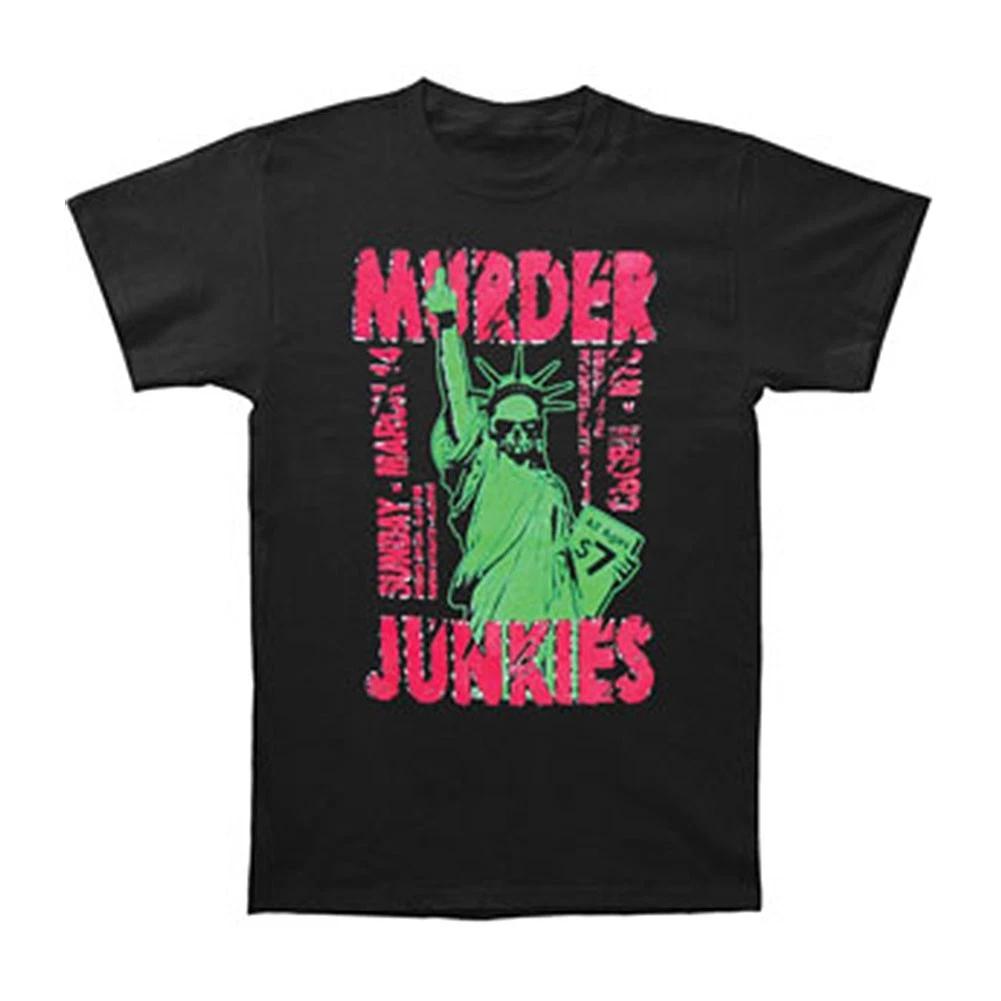 Men s Murder Junkies Liberty T-shirt Small Black XXL