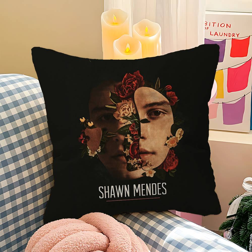 S-Shawn Mendes SINGER Kuddfodral Design Kuddfodral Dekor Högtidsdekorati
