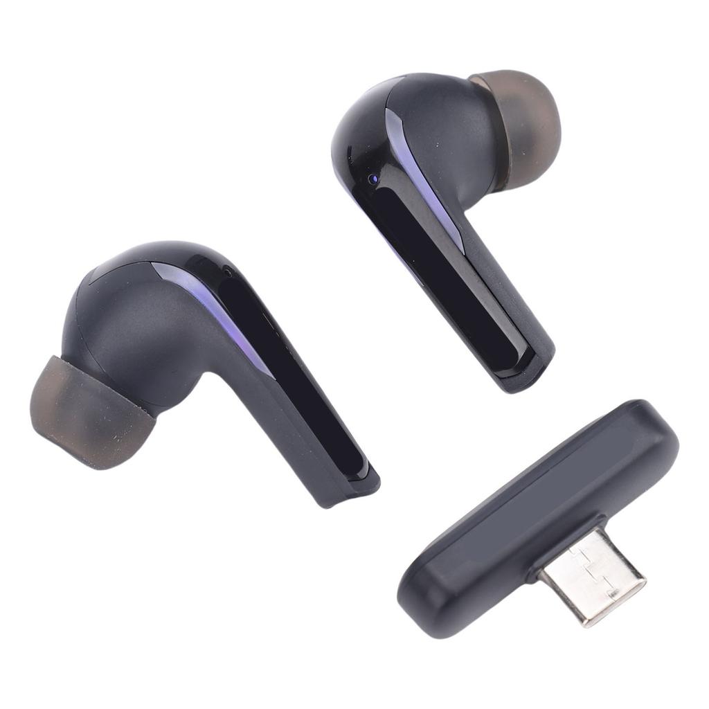 Wireless Earbuds with ENC Mic 2.4GHz 3D Stereo Bluetooth 5.3 Headphones with USB C Dongle for VR PC Phone Game Console