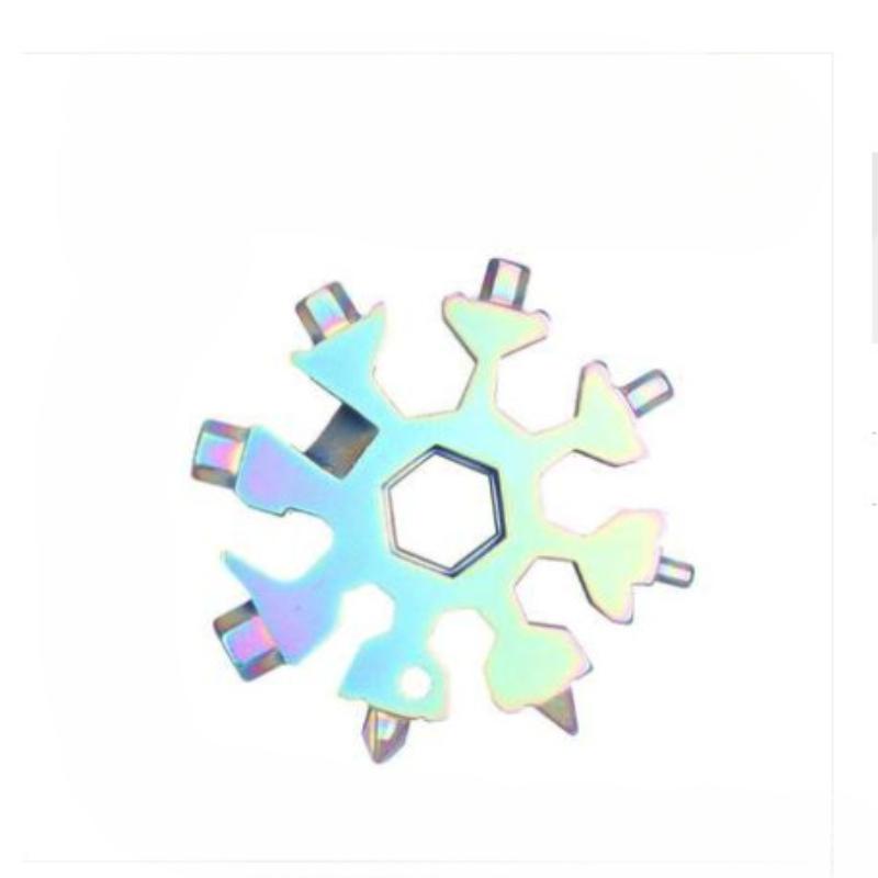 Multifunctional Snowflake Wrench 18-in-one Multi-purpose Hexagon Socket Plum Bathroom Stainless Steel Universal Portable Tool Set