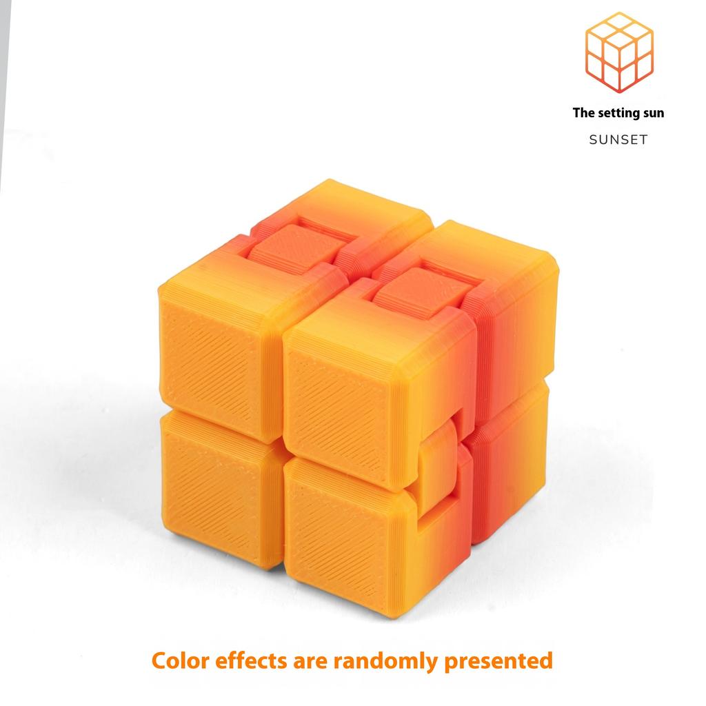 Infinity Zauberwürfel Dekompression Fidget 3D Gedruckter Verformungswürfel Kinder Erwachsene Sensorisches Mini-Gadget Stressabbau Angstspielzeug