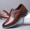 Retro Men Leather Shoes Flat Lace Up Loafers Moccasin British Style Business Formal Shoes for Men Outdoor Casuals Zapatos Hombre