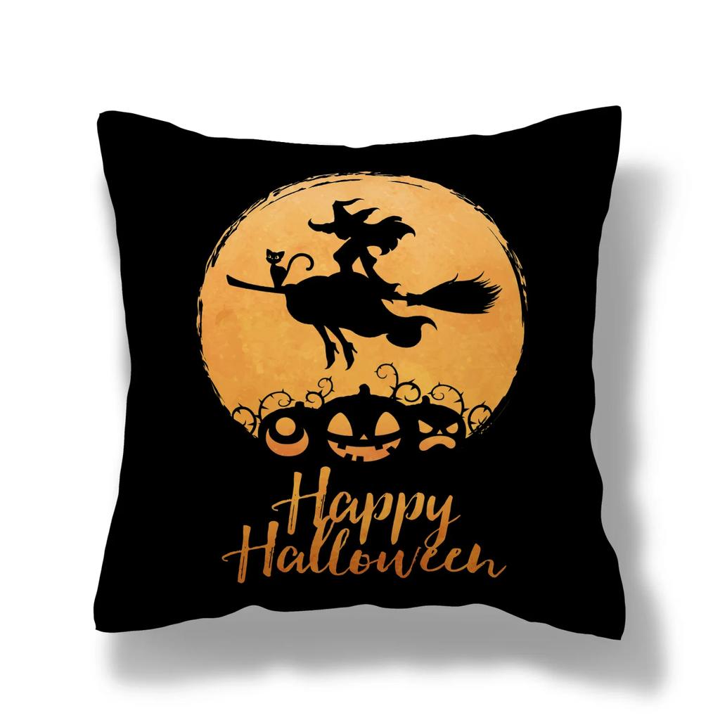 Pumpkin Collection Halloween Themed Pillowcase Sofa Cushion Cover Holiday Gift Party Decoration Home Decor