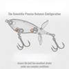 3PCS Realistic Shad Swimbaits for Largemouth Bass, 3D Eyes and Lifelike Coloring