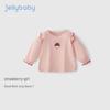 JELLYBABY Girls' Sweet Girl Print Puff Sleeve Long-Sleeve T-Shirt