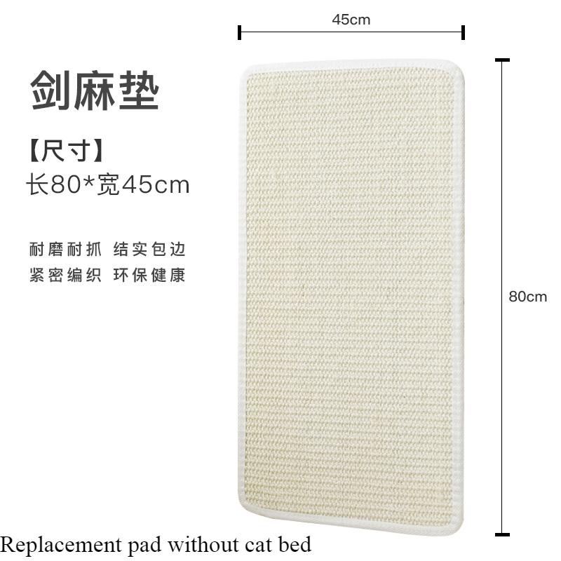 

Wood Sisal Cat Scratching Board Multifunctional Cat Bed Durable Pet Toy with No Shedding Extra Large Cats Tunnel for Indoor Play