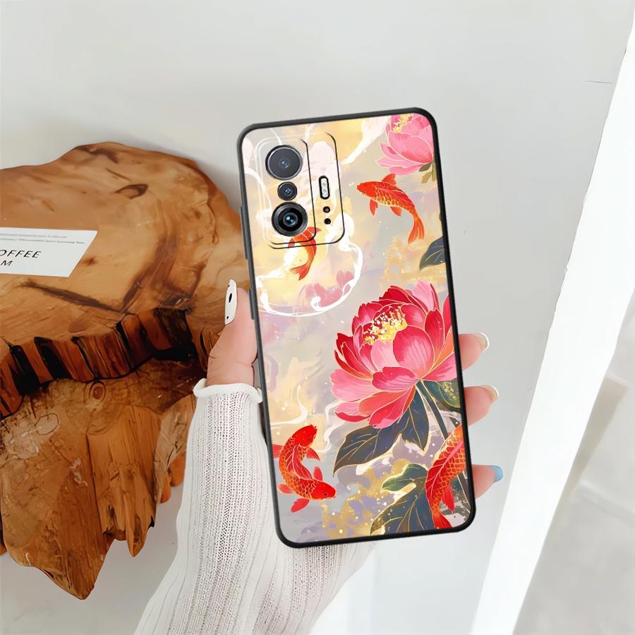 Oil Painting Flower Case for Xiaomi Mi 11 10T 11T 12 12X 12T Pro 13 Lite 14 Funda Phone Cover