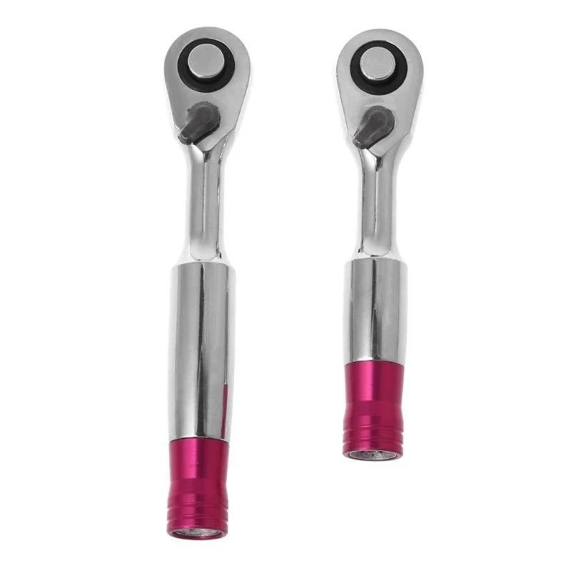1/4" Mini-Drehmoment-Ratsche 85mm/100mm Steckschlüssel Reparaturwerkzeug für Fahrzeug Fahrrad Bike