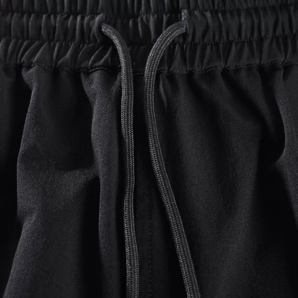 Peak Sports Shorts Men's 2025 Summer Woven Pants Loose Casual Black Shorts Beach Men's Pants