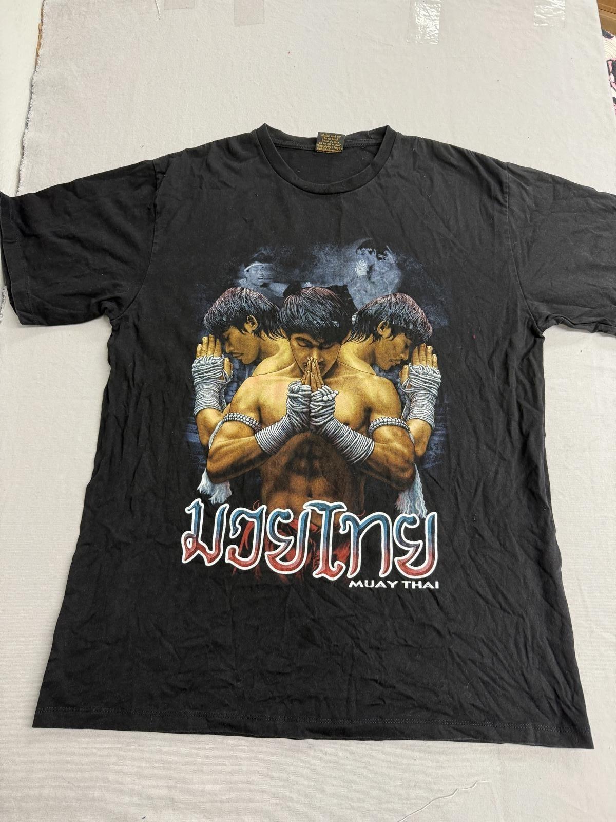 Heavy Metal Tshirt Muay Thai Color Black & White Back Tee XL XXXL