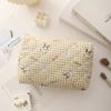 Portable Corduroy Quilted Makeup Bag Large Capacity Multi-Purpose Cosmetic Organizer Coin Purse
