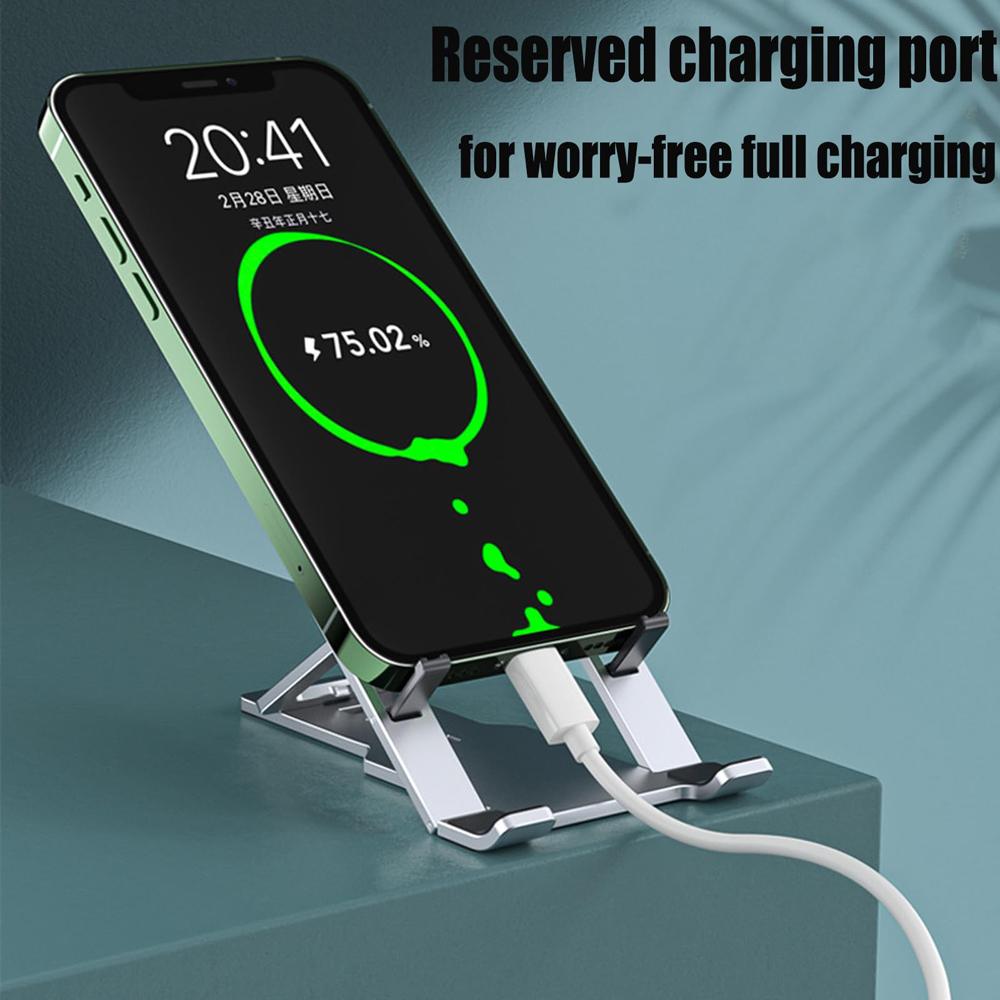 Suport de Telefon din Aluminiu Portabil Pliabil Suport de Birou pentru Telefon Mobil Phablet